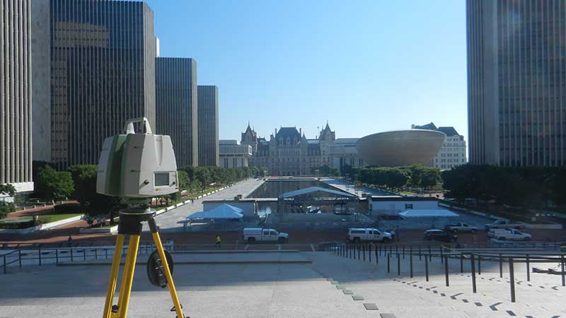 laser scanning of Albany buildings done by C.T. Male Associates