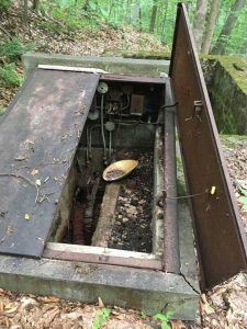 old access hatch found during environmental site assessment