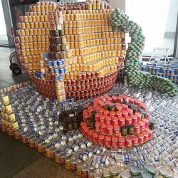 james and the giant peach canstruction