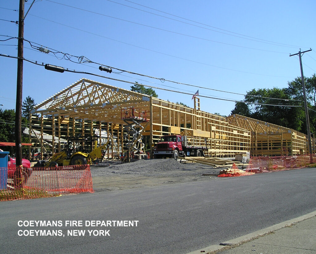 Coeymans Fire Station framing
