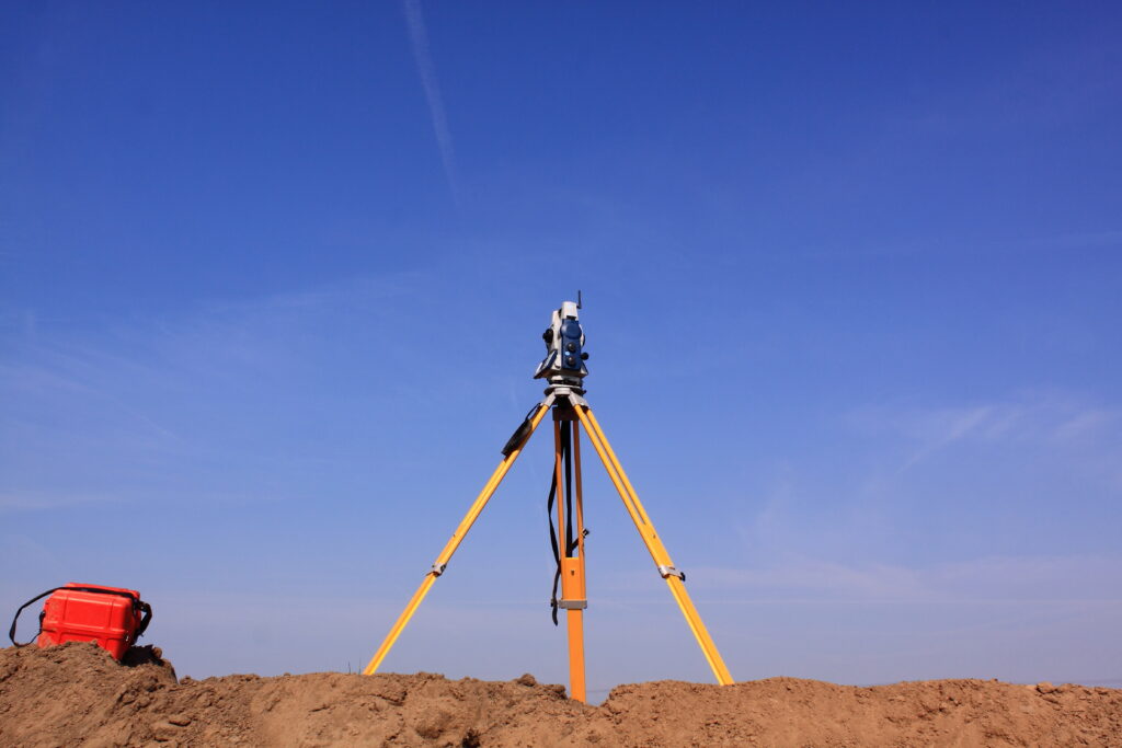 Boundary survey equipment